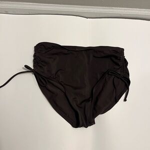 Black Swim Bottoms with Side Ties